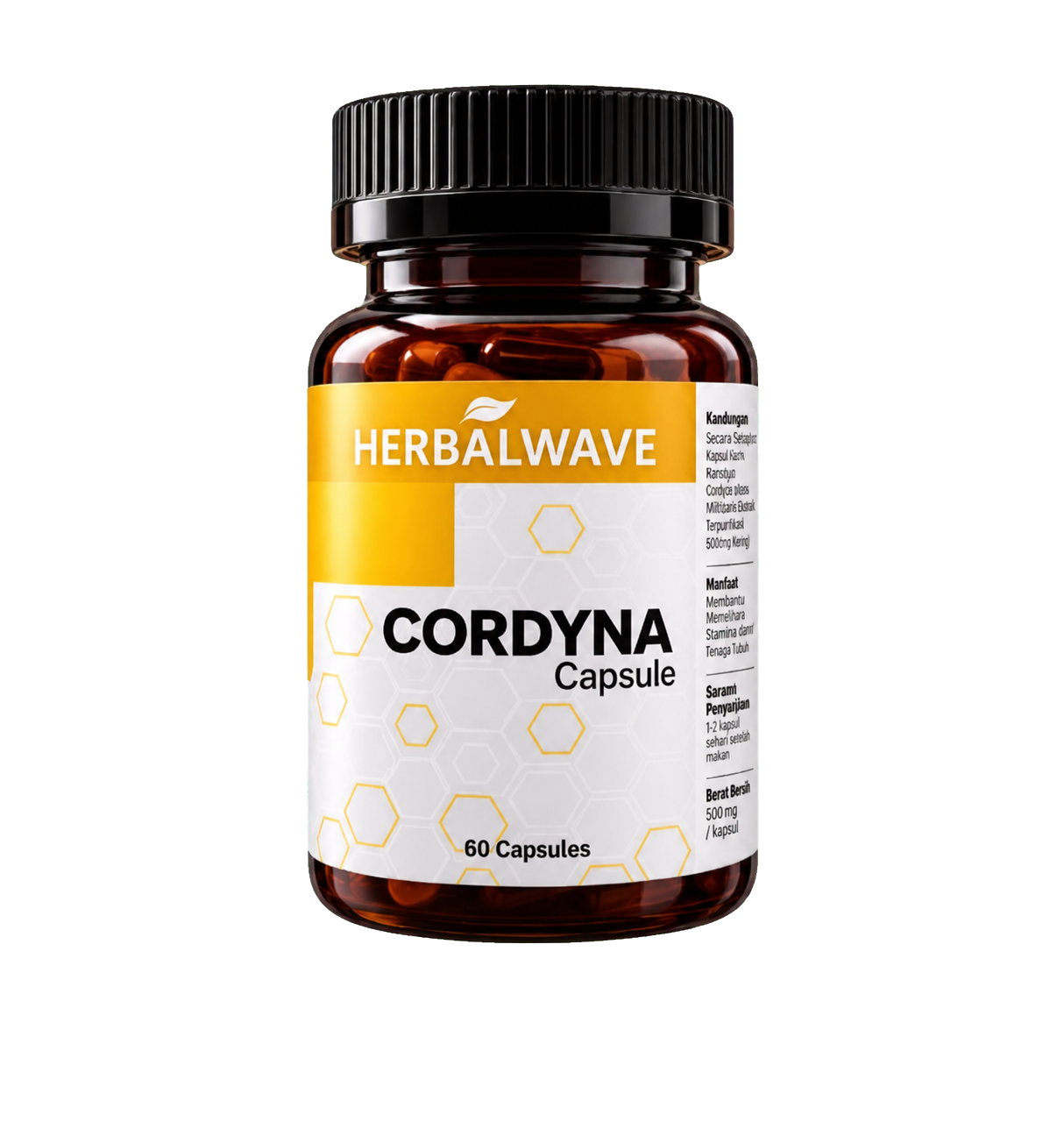 Cordyna capsule bottle